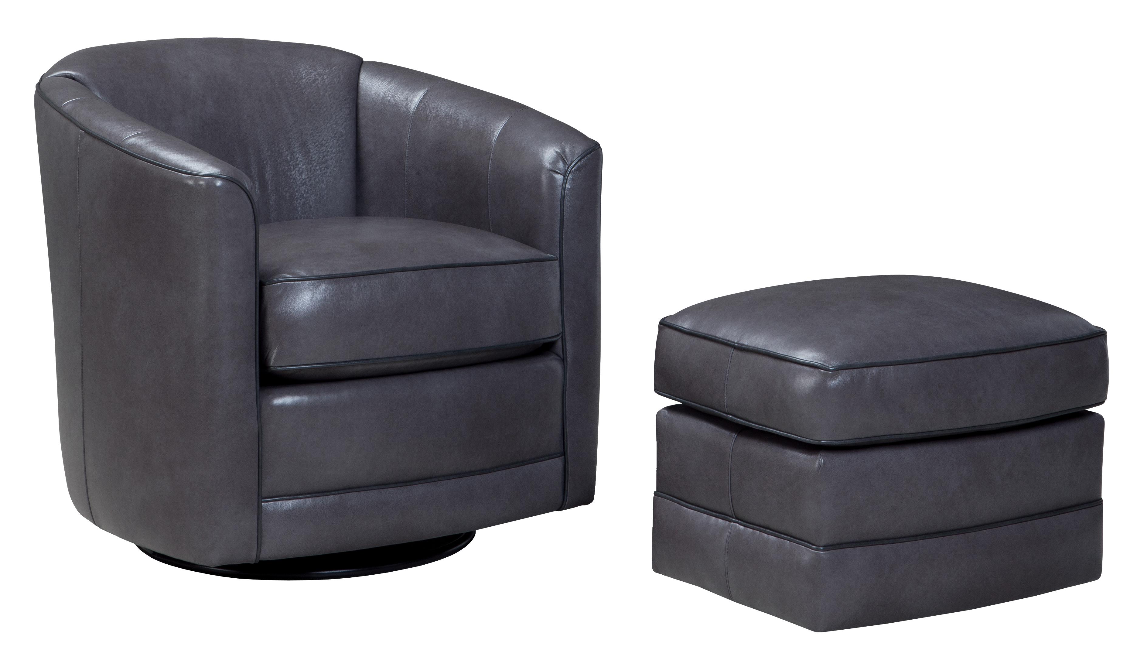 506 Swivel Glider Chair and Ottoman Set by Smith Brothers | Wolf Furniture